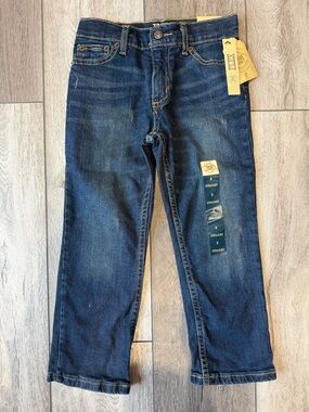 🆕 True Craft- Boy’s (5) - Straight Fit Dark Blue Jeans - Flex Comfort
